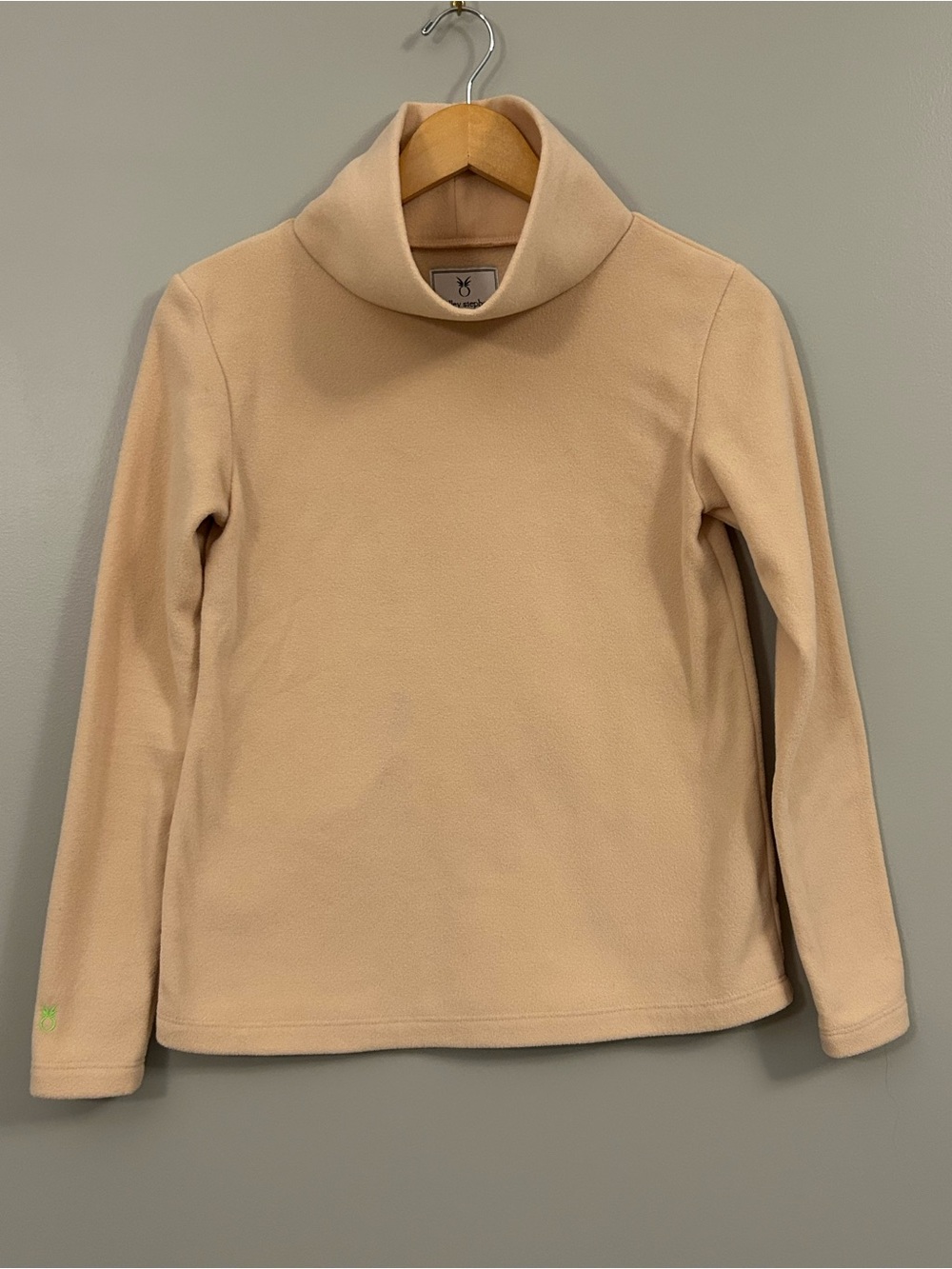 Dudley Stephens Cream Cove Turtleneck Fleece Pullover XS
